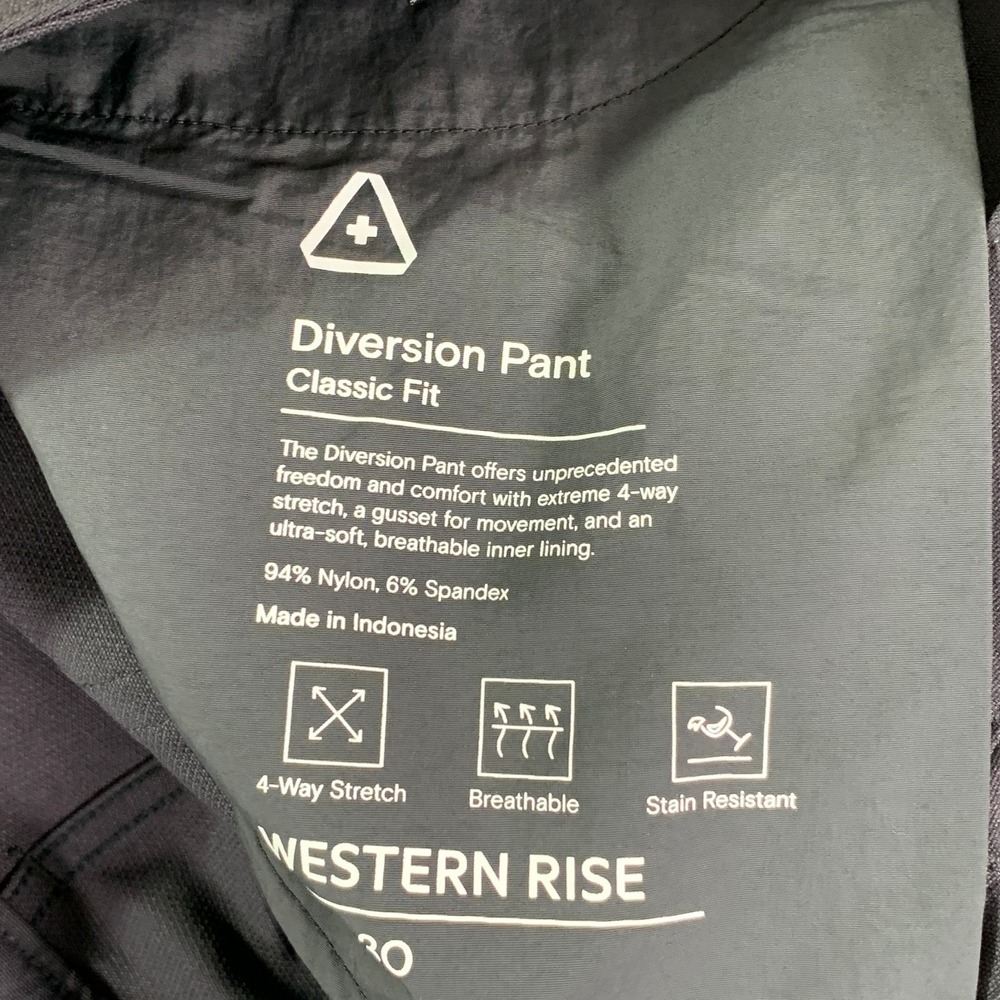 Western Rise Diversion Pant Men 32x28 Classic Fit Stretch Gray Modern - Picture 8 of 12
